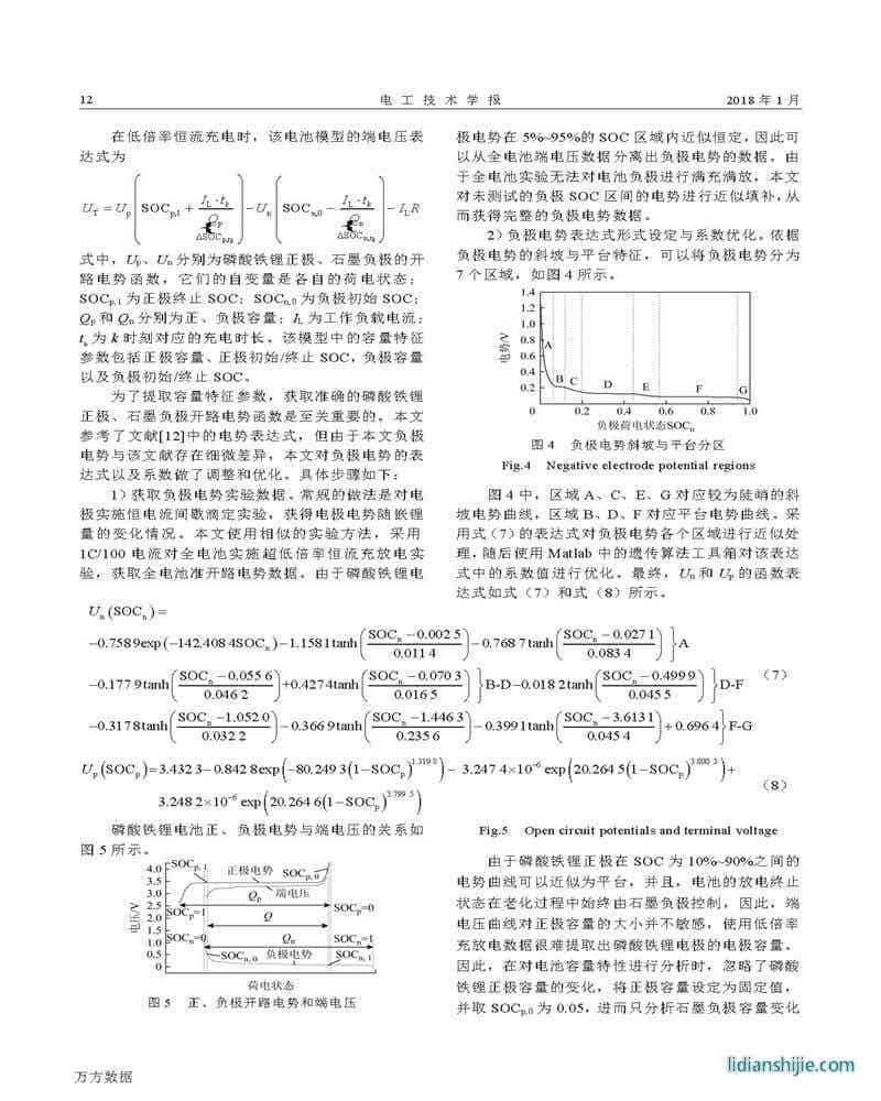 磷酸铁锂电池梯次利用健康特征参数提取方法