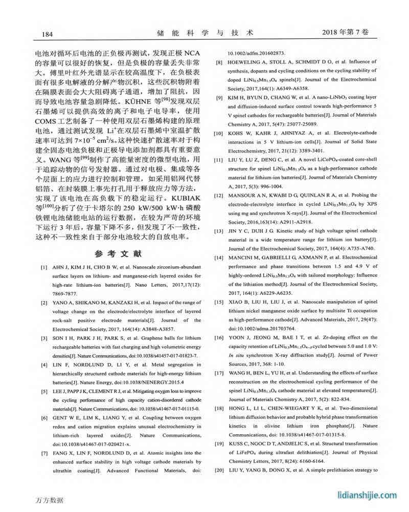 锂电池百篇论文点评