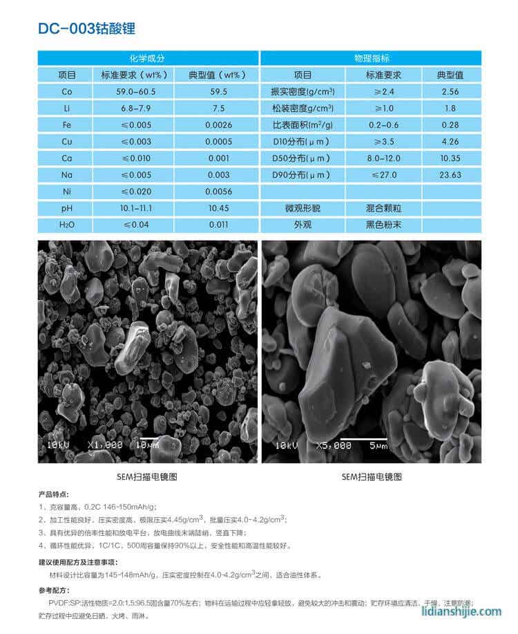 智航新能源高钴酸锂正极材料