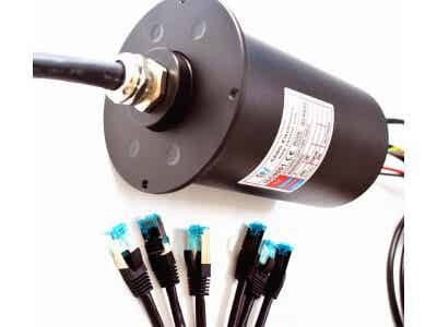 偲诺电子以太网滑环 千兆/百兆 集电环滑环