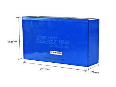 超威锂电 电动车电池48V15AH 电动自行锂电池4815LT