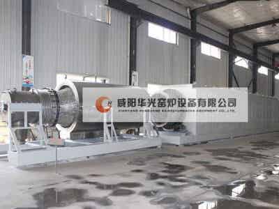 华光窑炉 锂电行业燃气脱水回转窑炉
