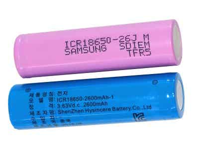 海芯电池Hysincere KC 18650 3.7V 2600-3500mAh 锂电池