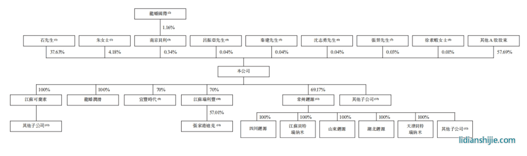 龙蟠科技股权结构