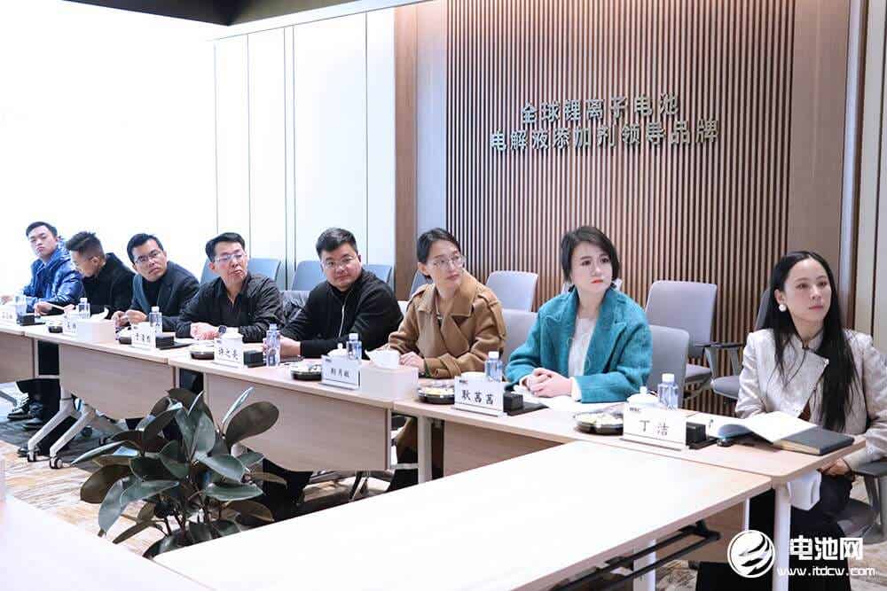 中国电池新能源产业链调研团一行到访华盛锂电