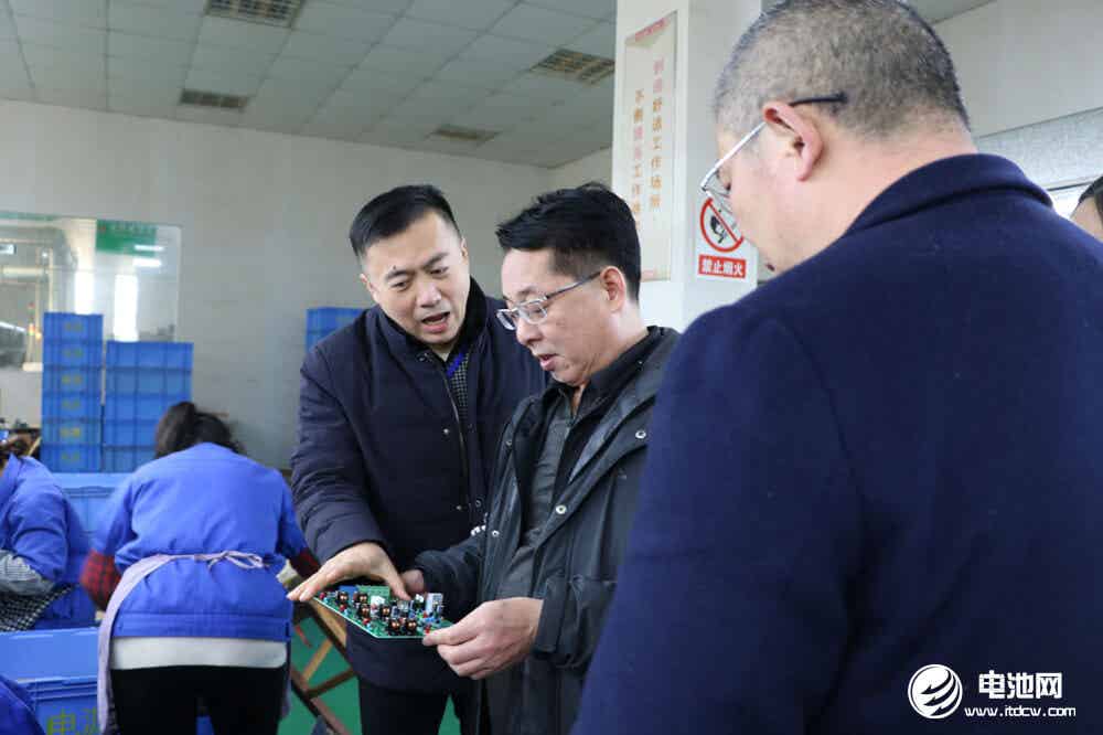 中国电池新能源产业链调研团一行到访江苏金帆电源