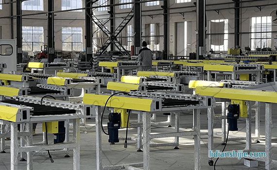 新能源锂电隧道辊筒窑炉循环外轨线