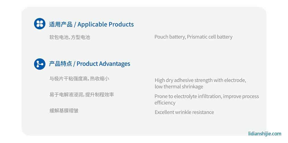 中兴新材ZW系列水系PVDF涂胶隔膜